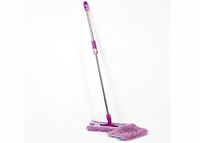 China Aluminum Handle Commercial Flat Dust Mop , Microfiber Chenille Mop Anti Corrosion for sale