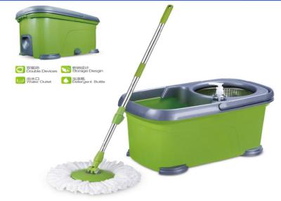 China Double Functions Foot Pedal 360 Spin Mop Whirl Mop With Microfiber Heads for sale