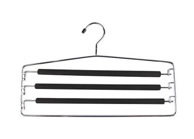 China Durable Heavy Duty Metal Clothes Hangers For Dresses Display Style for sale