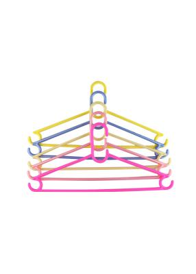 China Duurzame Blauwe Plastic Kleerhangers voor Overhemden 42,5 * 20,5 * 0,7 Cm Te koop