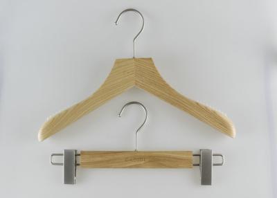 China Residential Modern Clothes Hangers With Rubber Grips 37cm Length 2CM Thick for sale