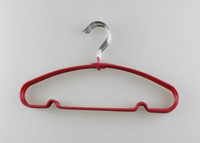 China Metal Childrens Coat Hangers , Small Baby Clothes Hanger With PVC Coating for sale