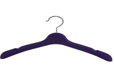 China Purple ABS Plastic Suit Hangers Clothes Stores Space Saving Customizable Logo for sale