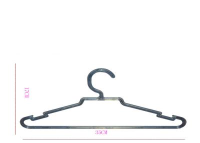 China Non Slip Hotel Clothes Hangers Bulk , Strong Green Plastic Hangers Logo Printable for sale