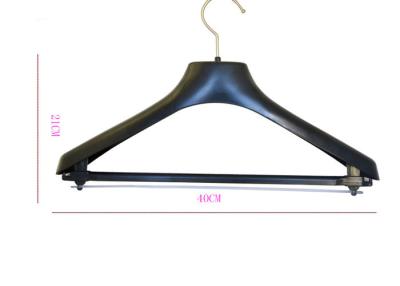 China Strong Wall Mounted Plastic Suit Hangers With Chrome Hook Modern Designer for sale