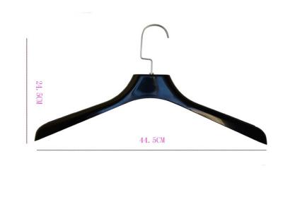 China Metal Square Hook Plastic Black Hangers , Household Mens Shirt Hangers for sale