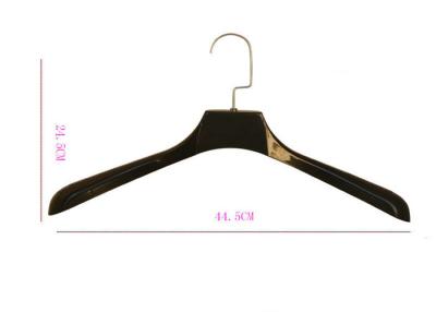 China Portable Black  Plastic Suit Hangers With Cook Hooks Multifunctional Style for sale