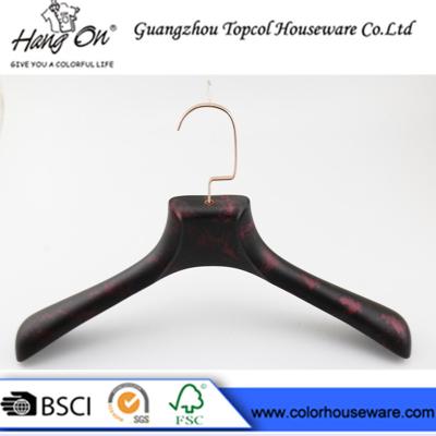 China Rose Gold Metal Hook Modern Clothes Hangers With Smooth Surface for sale