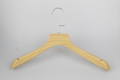 China Fashion Hair Extension Man Suit Wood Hangers for Garment Store for sale