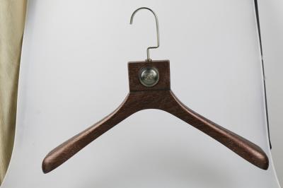 China Luxury Wooden Clothes Hangers for Display / Skirt And Trouser Hangers for sale