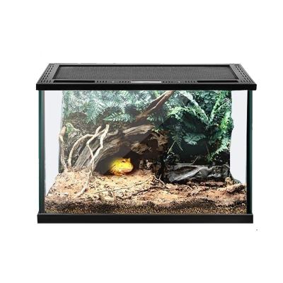 China Sustainable Reptile Glass Terrarium Cage for Frog Gecko for sale