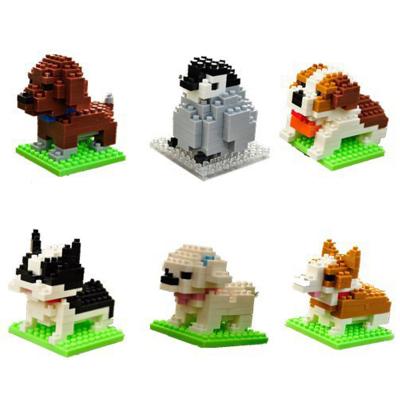 China Microparticle Popular micro particle animal building blocks DIY puzzle toys Children's toys small particle building blocks color box for sale