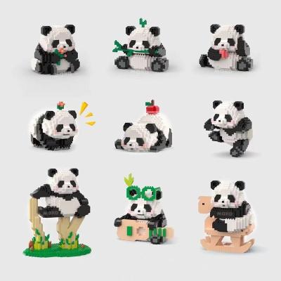 China Microparticle Best-selling puzzle children's panda micro particle building blocks decompression toy building blocks toy for sale