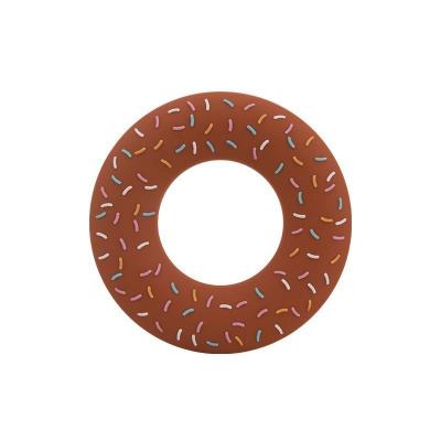 China Safe New Arrival Food Grade Silicone Customized Silicone Doughnut Shape Baby Teether for sale