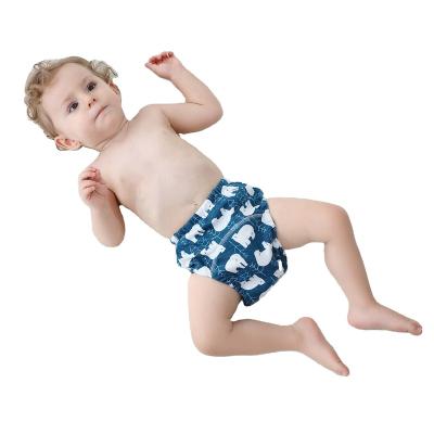 China Printed Soft Training Pant Quiet Rubber Pants Baby Waterproof Cotton Diaper Covers for Toddlers for sale