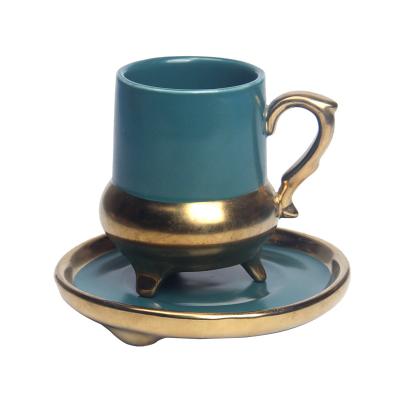 China Viable wholesale high quality European-style coffee soup plate light luxury ceramic afternoon tea set for sale