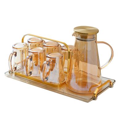 China Viable Manufacturer's Direct Selling Glass Water Set Nordic Cold Kettle for sale