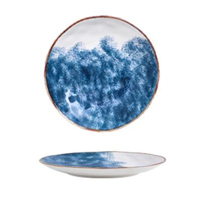 China Sustainable Durable Using Various Dessert Sushi Set Cheap Ceramic Dinner Plate With Printing for sale