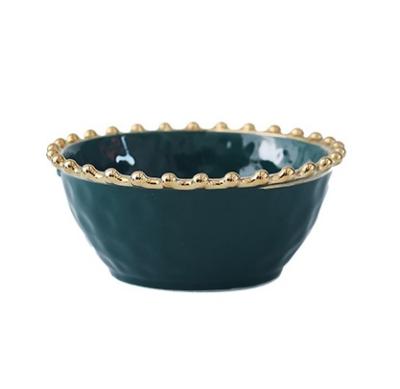 China Sustainable Custom Modern 4.5 Inch 7.5 Inch Ballpoint Pen Round Ceramic Bowl Dishes For Dessert for sale