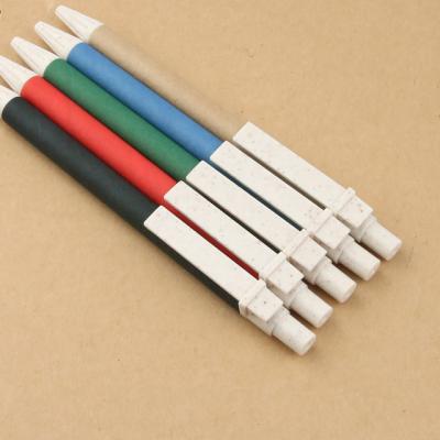 China Pen Popular Promotional Eco Friendly Rolling Paper Pen With Wheat Straw Trims And Customized Logo for sale