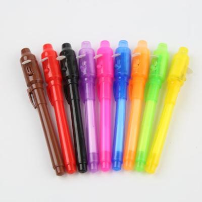 China The ink is invisible. Cheap Classic Classic Ink Spy Pen Set PP Invisible UV Pen Supermarket Stationery UV Light for sale