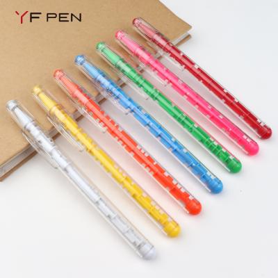 China Promotional Pen Clear Barrel Maze Pink fun stick pen for distributor wholesale customers worldwide. for sale