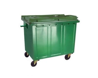 China FA-WGP1100P 1100L Galvanized steel bin with plastic lid for sale