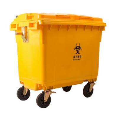 China 1100L medical waste bin/medical waste trolley/spill control bin for sale