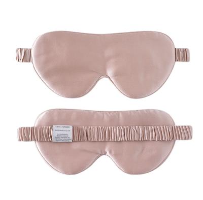 China Suzhou SangShang Eye Mask Luxury Silk Pink Fashionable Cool Eye Mask Anti-puffiness Relax for sale