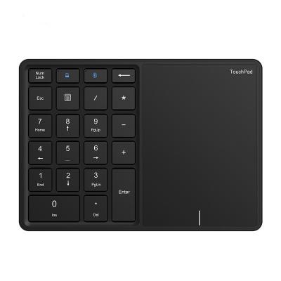 China New 22-Keys Type-C Dual Mode Wireless Rechargeable Interface Touchpad Digital Keyboard For Mac Windows for sale