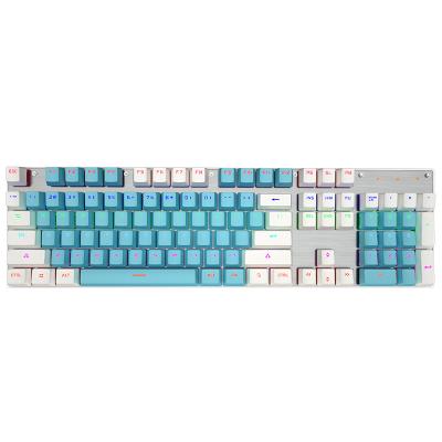 China K660 plug and play customized color gaming metal mechanical keyboard wired panel illuminated keyboard for sale