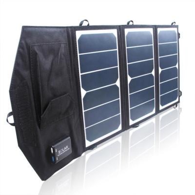 China Small Collapsible Collapsible DC Smart Sun Colapsabl Sunpower Outdoor Camping Solar Panels Charger 21W For Powerbank With Usb Left OEM for sale