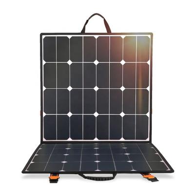 China 100W 18V Sunpower Etfe 100 Watt Foldable Portable Waterproof Solar Panels High Eficieci Foldable for Camping for Laptop OEM for sale