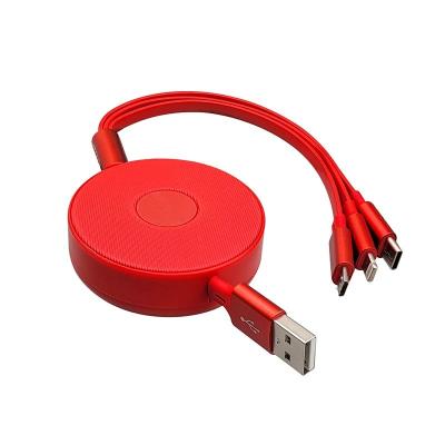 China In-home Charging Lighting Portable Micro USB Charger Charging Power Fast Type C 3 In 1 Port Data Cable For Cell Phone Kit for sale