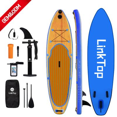 China Unisex Fast Delivery Factory Drop Shipping Wood Grain Custom Supe Surf All Around Isup Inflatable Stand Up Paddleboard for sale