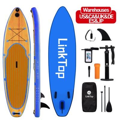 China Professional Unisex Inflatable Board Maker Wood Grain Inflatable Sip Paddle Board Stand Up PaddleBoard for sale