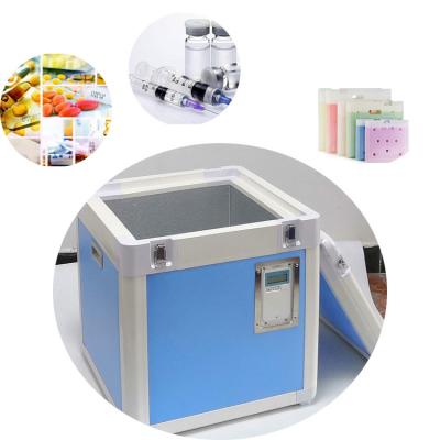 China Medicine transportation Insulated shipping container cold chain solution  for frozen vaccine or biologic from -25  to -15 Celsius up to 2 weeks cold bo for sale