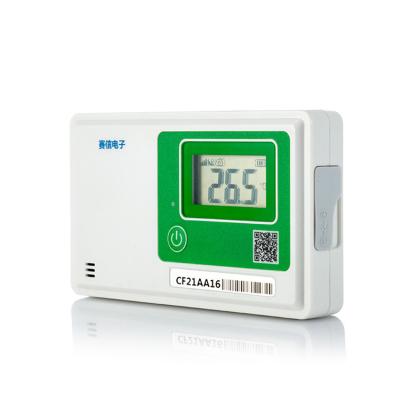 China Industrial Use Disposable Humidity Temperature Data Logger Weather Station Single Usb Temperature Recorder For Cold Chain DL-M11C for sale