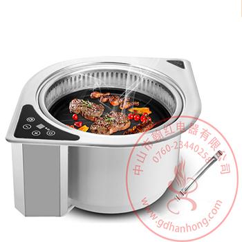 China Adjustable Size Homeleader Non-Stick Korean Electric Barbecue Grill K45/040 for sale