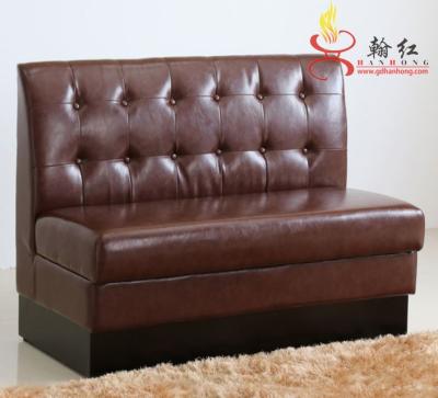 China Restaurant Modern Custom Leather Sofa , Booth Seating for sale