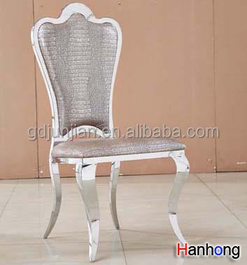 China Dining Chair Restaurant Furniture Iron Metal Umpire Chairs Stainless Steel Legs Dining Chair for sale