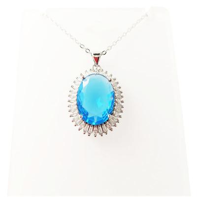 China 2021 Trendy Fine Jewelry 925 Sterling Silver Custom Necklace for sale