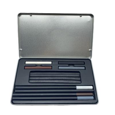 China Professional Artist Environmental Friendly Sketching Drawing Set Pastel Pencil Art Set Tin Box for sale