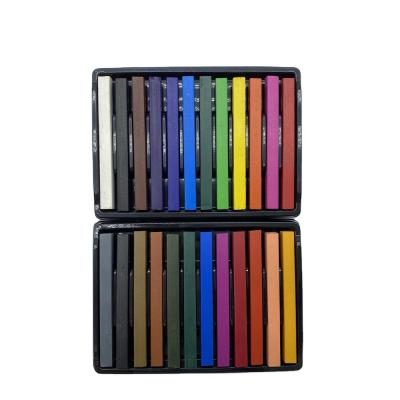 China Professional Artist Eco-friendly Soft Square Oil Pastel Wholesale 24 Colors Pastel Set For Sketch Drawing for sale