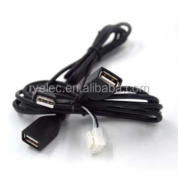 China Custom Camera Black PVC USB A Plug To JST Wafer 3 Pin Cable Assembly for sale