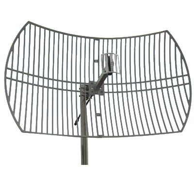 China 750mhz outdoor parobolic10dbi grid antenna with N female connector, LMR400 cable for sale