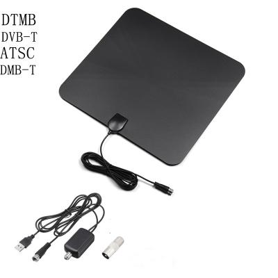 China HDTV Mini HD Digital TV Antenna Indoor Euro-American Thin Film DVB-T2 Ground Wave Receiving Antenna for sale