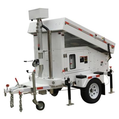 China Portable Cctv Solar Powered Mobile High Mast Surveillance Solar Powered Trailer for sale