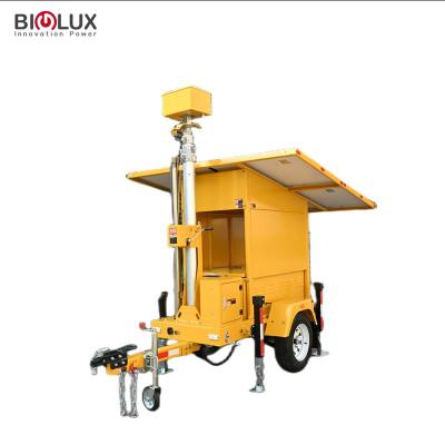 China CCTV Portable Solar Mobile Solar Tower Trailer Solar Surveillance Camera BL2P-G7MHS for sale