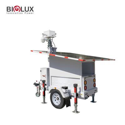 China CCTV Portable Solar Tower Monitoring Mobile Solar Trailer BL2P-G7MHS for sale